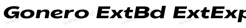 Gonero ExtBd ExtExp字体转换